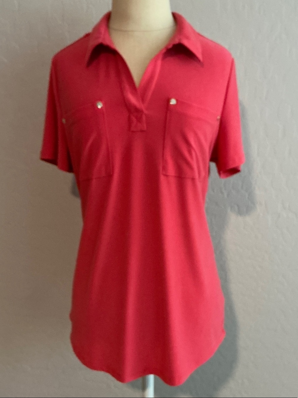 Women's Short Sleeve Jones New York Polo Tunic